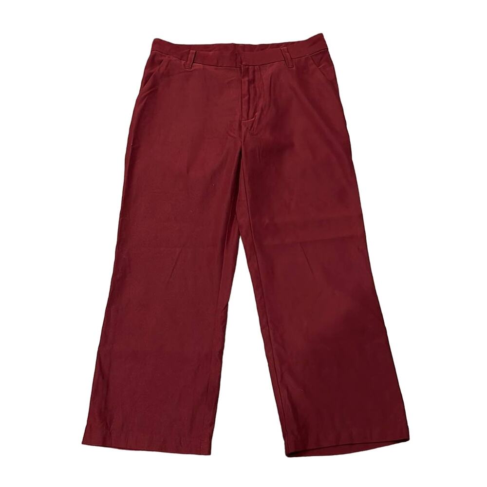 Patagonia Women's Burgundy Ankle Zip Cropped Pants Size 8
